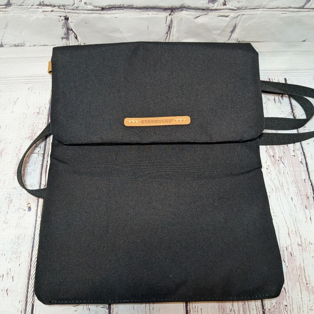 Starbucks‎ Rawrow Black Changeable Purse Crossbody Canvas Bag Recycled Materials